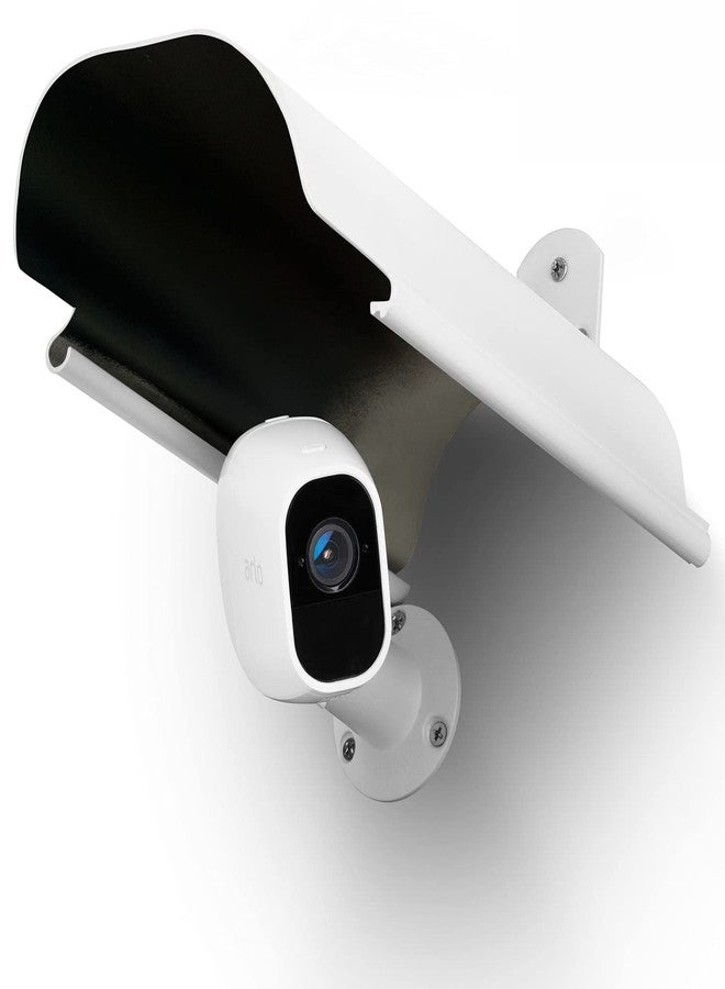 Uogw Sun Rain Shade Camera Cover Shield Works for Blink XT,XT2,(3rd Gen) XT3,XT4 (4th Gen),Arlo,Arlo Pro,WyzeCam,Nest,Ring,Protective Roof for Outdoor Security Cameras, Aluminum Alloy Material-White - Image 1